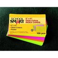 School Smart School Smart 088704 4 x 6 In. Blank Heavyweight Plain Index Card; Blue; Pack - 100 88704